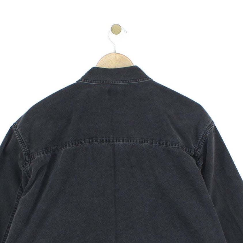 Mens Denim Shirt Long Sleeve Oversized