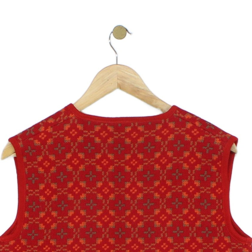 Womens Wool Waistcoat Uk Made Button Up