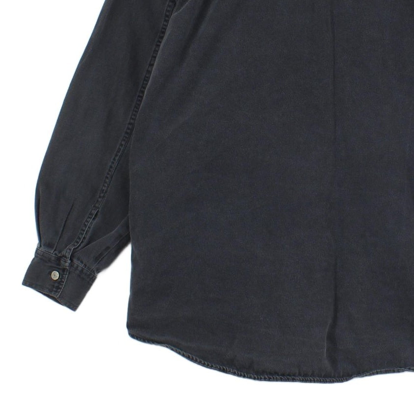 Mens Denim Shirt Long Sleeve Oversized