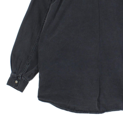 Mens Denim Shirt Long Sleeve Oversized