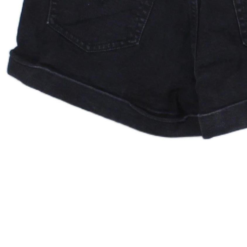 Womens Denim Shorts A-Line Mom