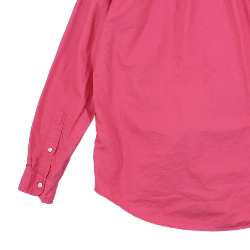 Mens Shirt Button Down Long Sleeve Collar