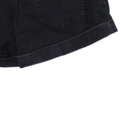 Womens Denim Shorts A-Line Mom
