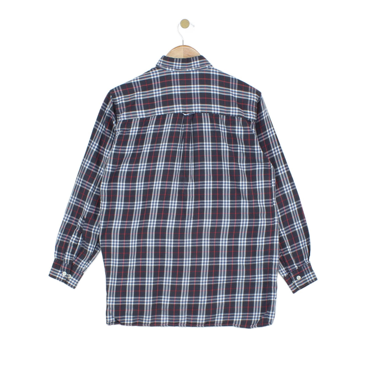Boys Check Shirt Uk Made Button Up
