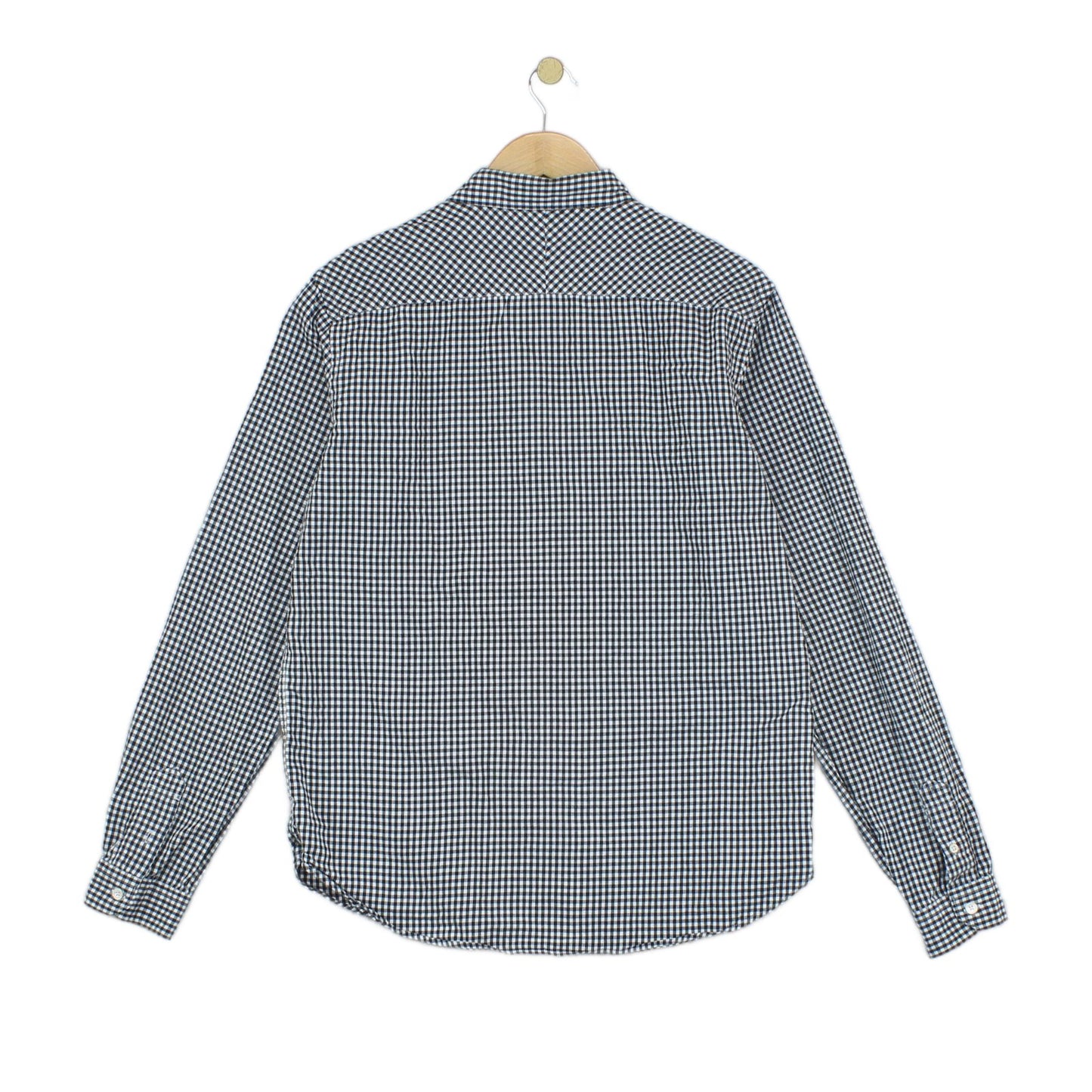Mens Check Shirt Long Sleeve Tailored Fit