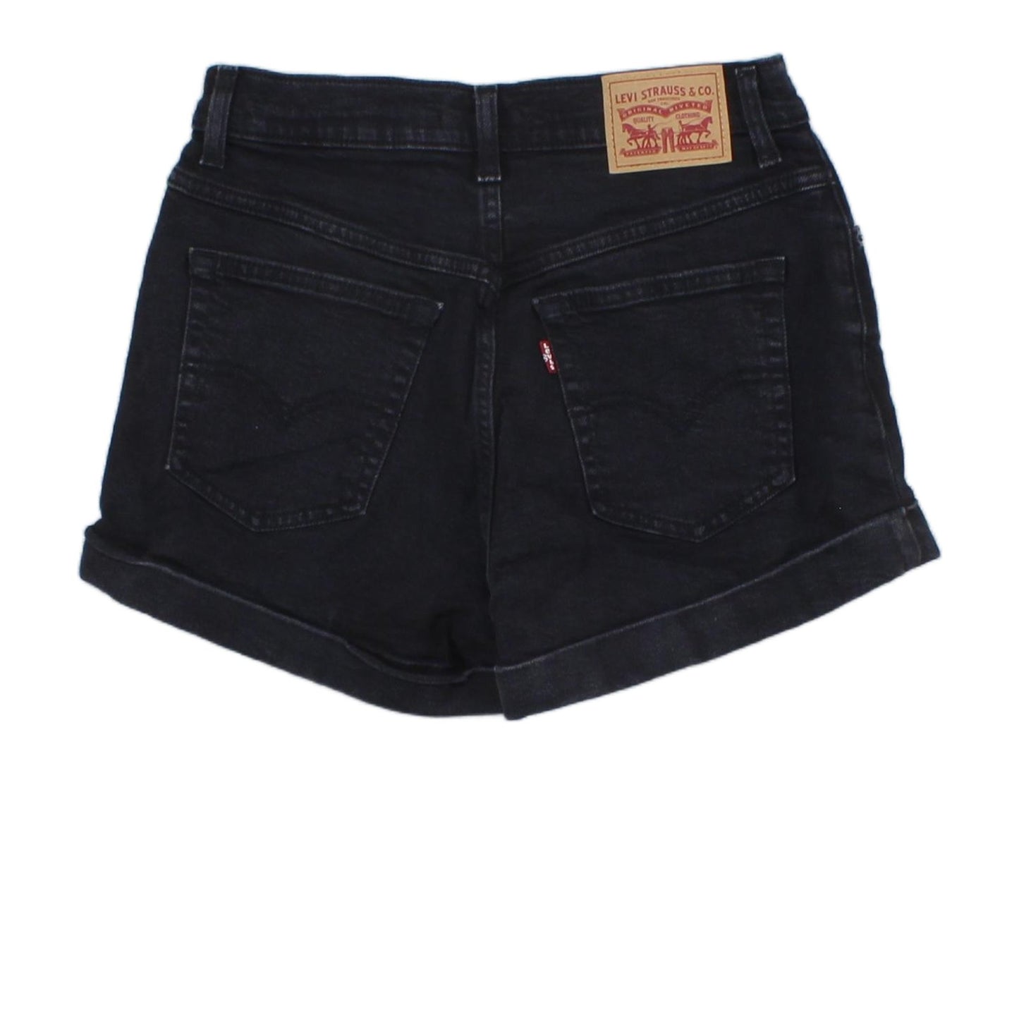 Womens Denim Shorts A-Line Mom