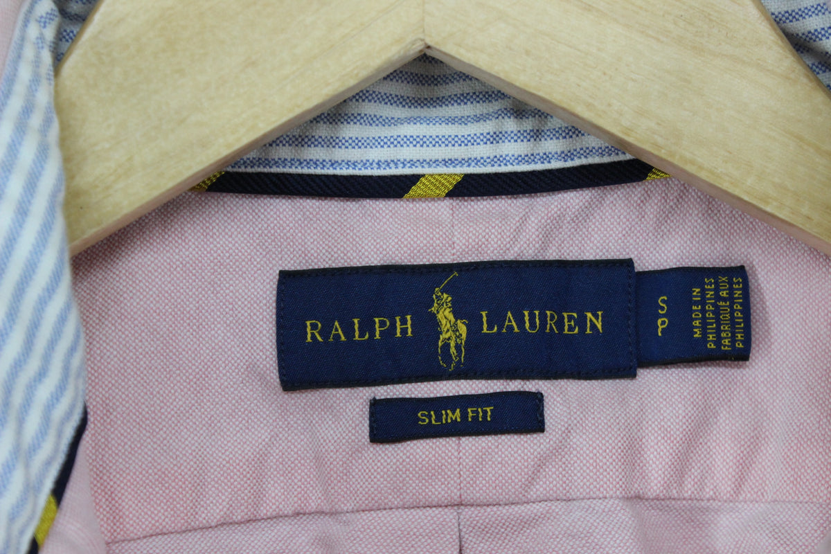 Mens Oxford Shirt Slim Fit Button Up Long Sleeve