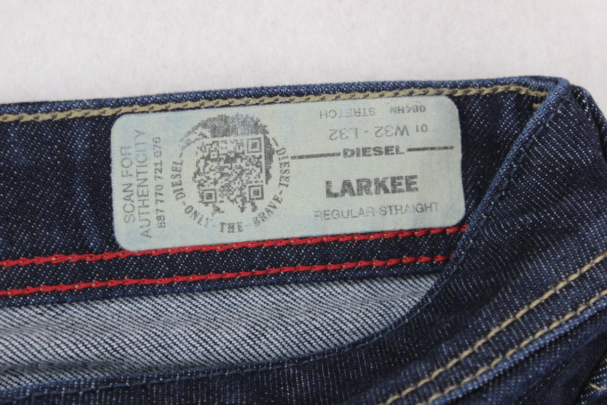 Mens Larkee Jeans Regular Straight Denim