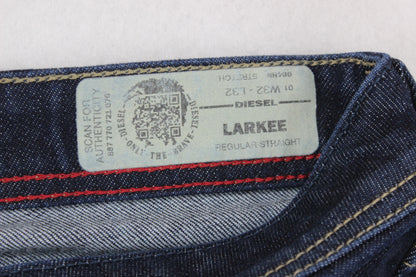 Mens Larkee Jeans Regular Straight Denim