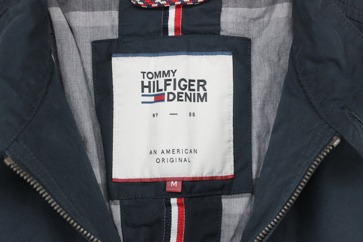Mens Jacket Full Zip Logo Patch
