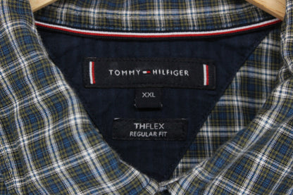 Mens Plaid Shirt Button Up Thflex