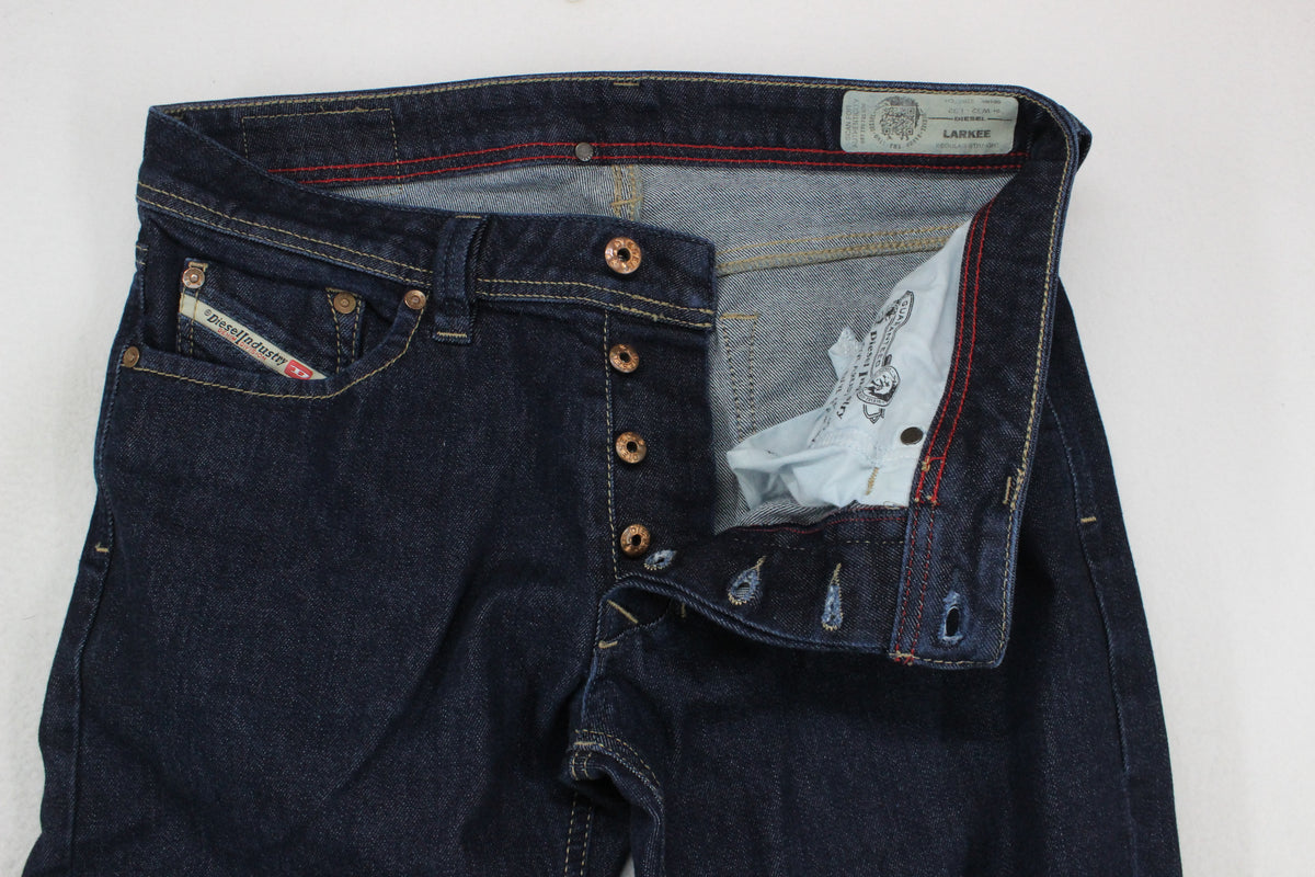 Mens Larkee Jeans Regular Straight Denim