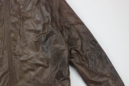 Mens Leather Jacket Outerwear Utility
