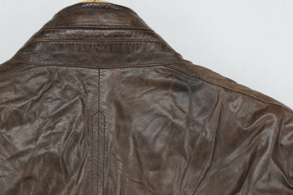Mens Leather Jacket Outerwear Utility