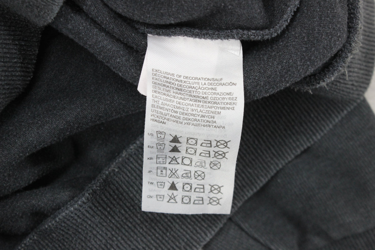 Mens 1/4 Zip Sweatshirt Ribbed Knit Logo