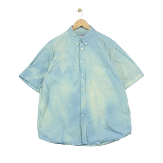 Mens Shirt Short Sleeve Button Up