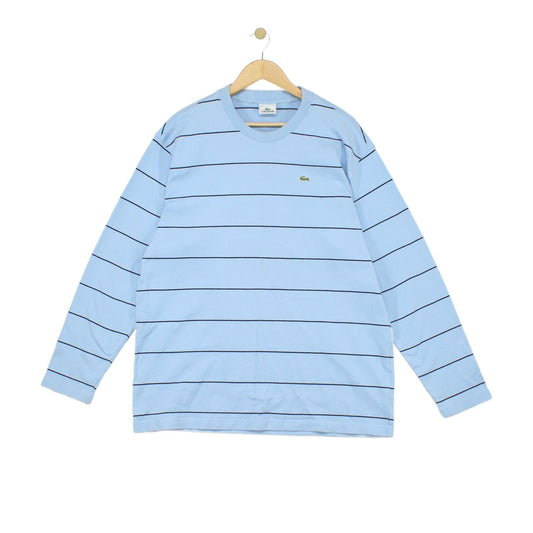 Mens Sweatshirt Striped Long Sleeve Crew Neck