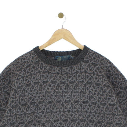 Mens Abstract Jumper Chunky Knit Uk Made