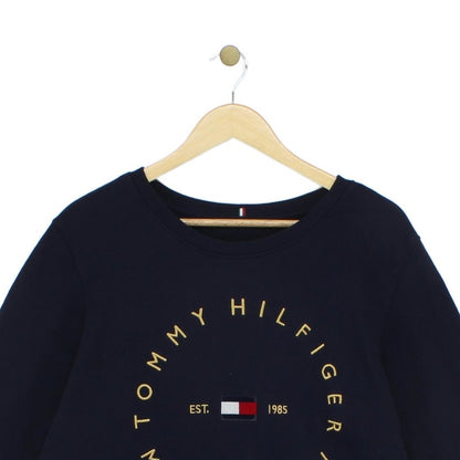 Womens Oversized Sweatshirt Logo Crew Neck