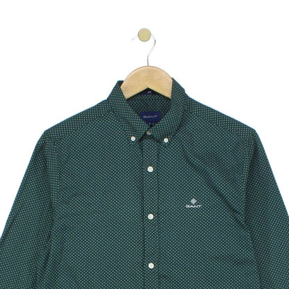 Mens Shirt Slim Button Down Printed