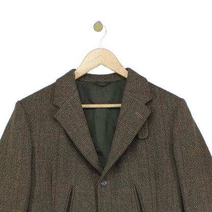 Mens Scottish Tweed Blazer Uk Made Notch Lapel