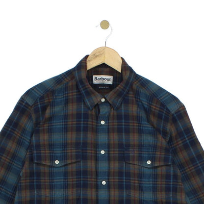 Mens Flannel Plaid Shirt Button Up Long Sleeve