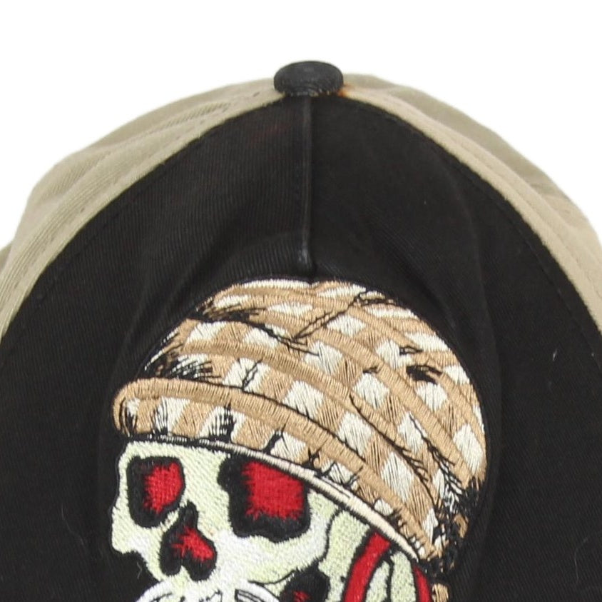 Mens Baseball Cap Skull Embroidered Streetwear