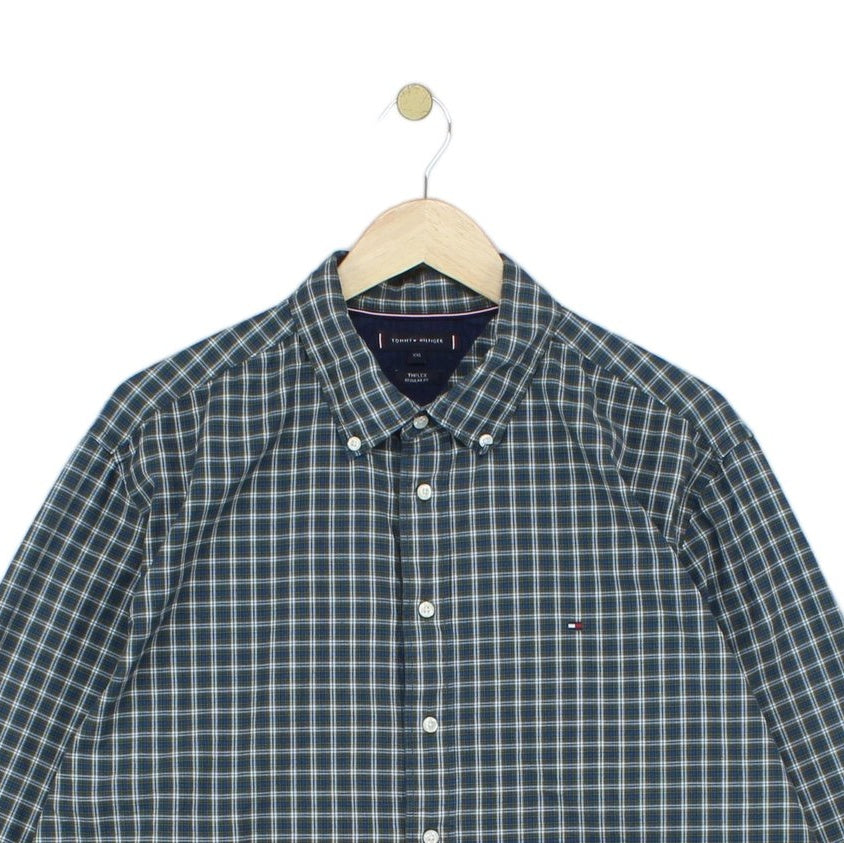 Mens Plaid Shirt Button Up Thflex