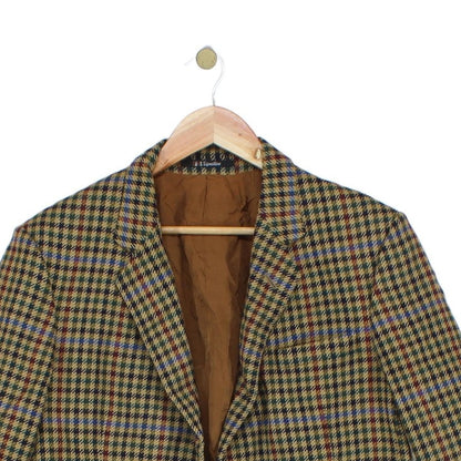 Mens Tweed Blazer Uk Made Notch Lapel Wool