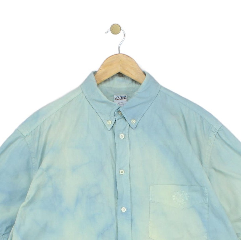 Mens Shirt Short Sleeve Button Up