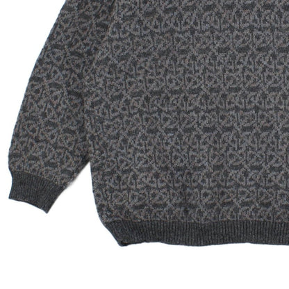 Mens Abstract Jumper Chunky Knit Uk Made