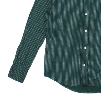 Mens Shirt Slim Button Down Printed