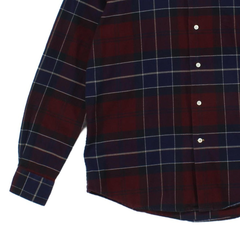 Mens Plaid Shirt Button Up Tailored