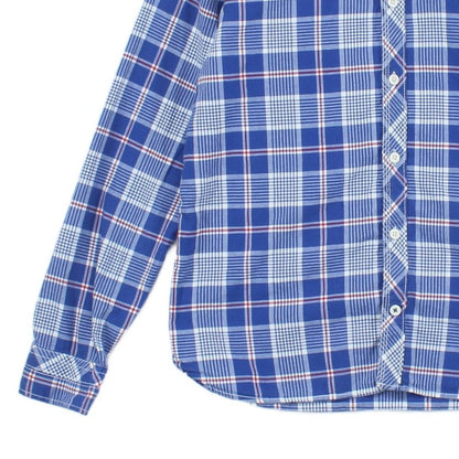 Mens Plaid Shirt Button Up Long Sleeve