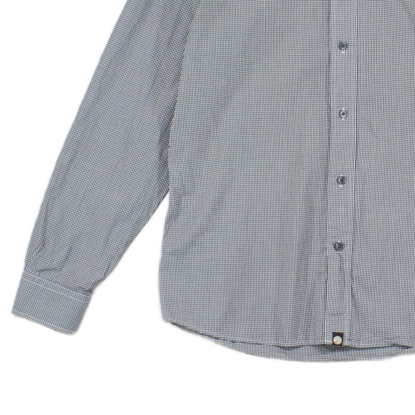 Mens Shirt Classic Fit Button Up Casual Check