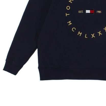 Womens Oversized Sweatshirt Logo Crew Neck