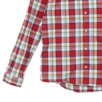 Mens Plaid Shirt Long Sleeve Button Up