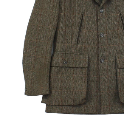 Mens Scottish Tweed Blazer Uk Made Notch Lapel
