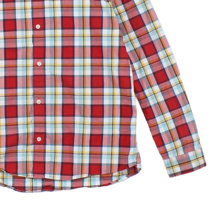 Mens Plaid Shirt Long Sleeve Button Up