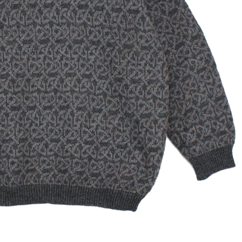 Mens Abstract Jumper Chunky Knit Uk Made
