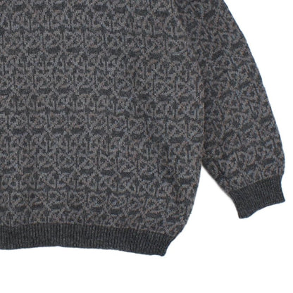 Mens Abstract Jumper Chunky Knit Uk Made