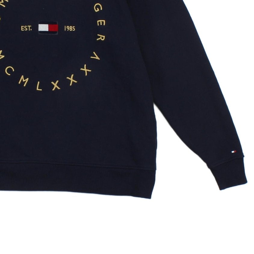 Womens Oversized Sweatshirt Logo Crew Neck