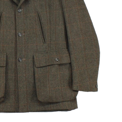 Mens Scottish Tweed Blazer Uk Made Notch Lapel
