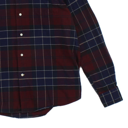 Mens Plaid Shirt Button Up Tailored