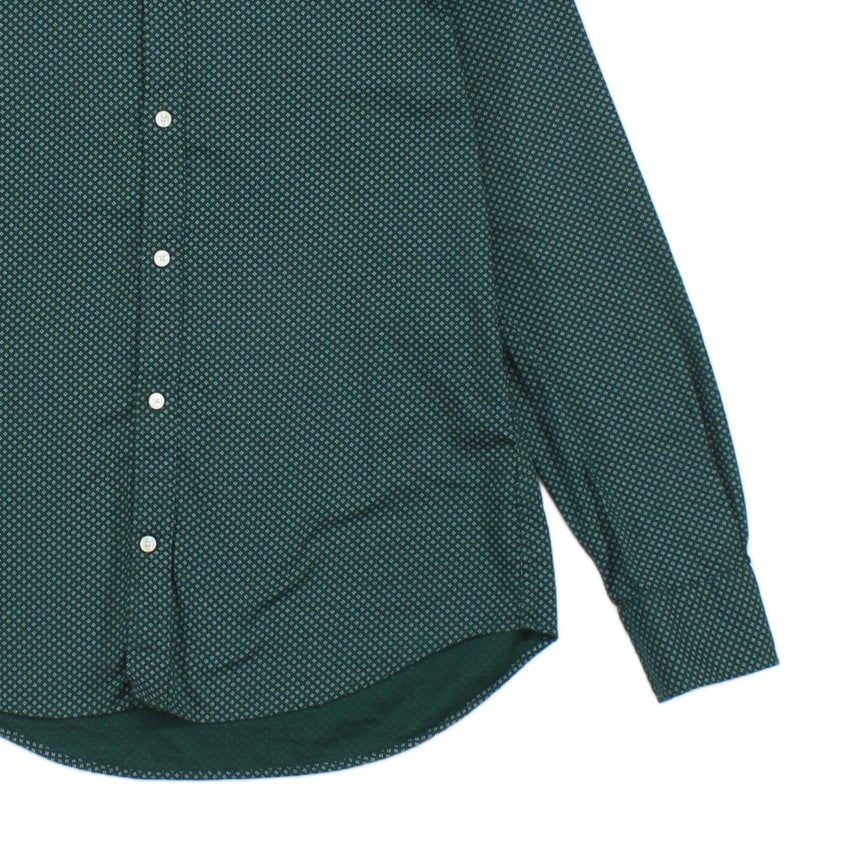 Mens Shirt Slim Button Down Printed