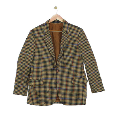 Mens Tweed Blazer Uk Made Notch Lapel Wool