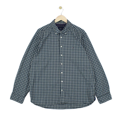 Mens Plaid Shirt Button Up Thflex