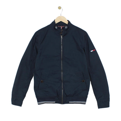 Mens Jacket Full Zip Logo Patch