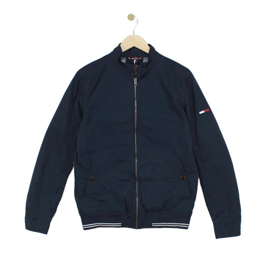 Mens Jacket Full Zip Logo Patch