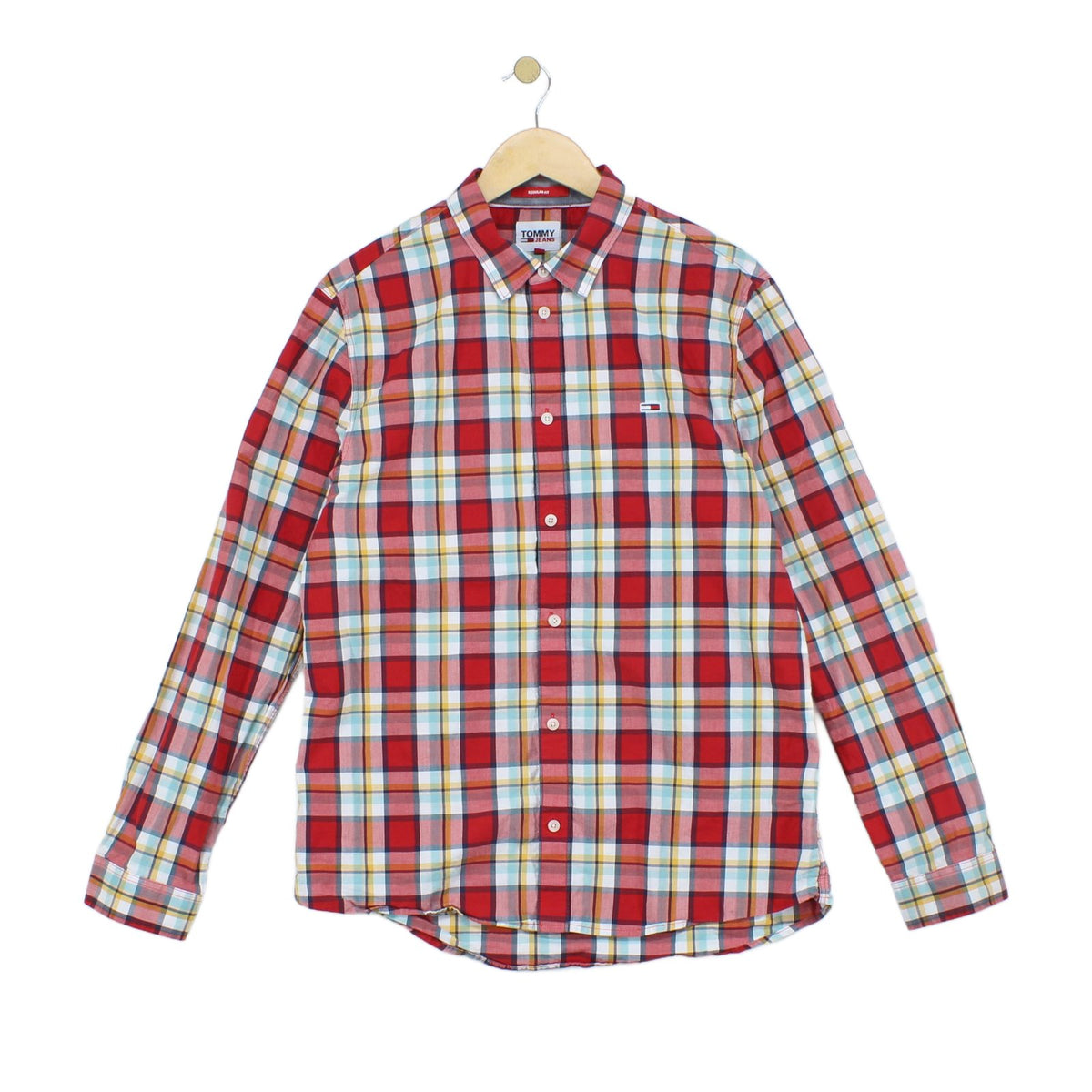 Mens Plaid Shirt Long Sleeve Button Up